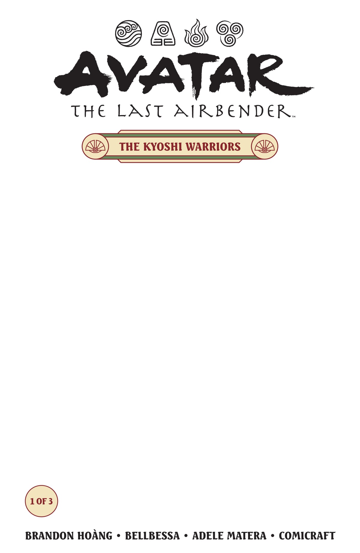 Avatar: The Last Airbender The Kyoshi Warriors #1 (Cover B) (Blank Cover)