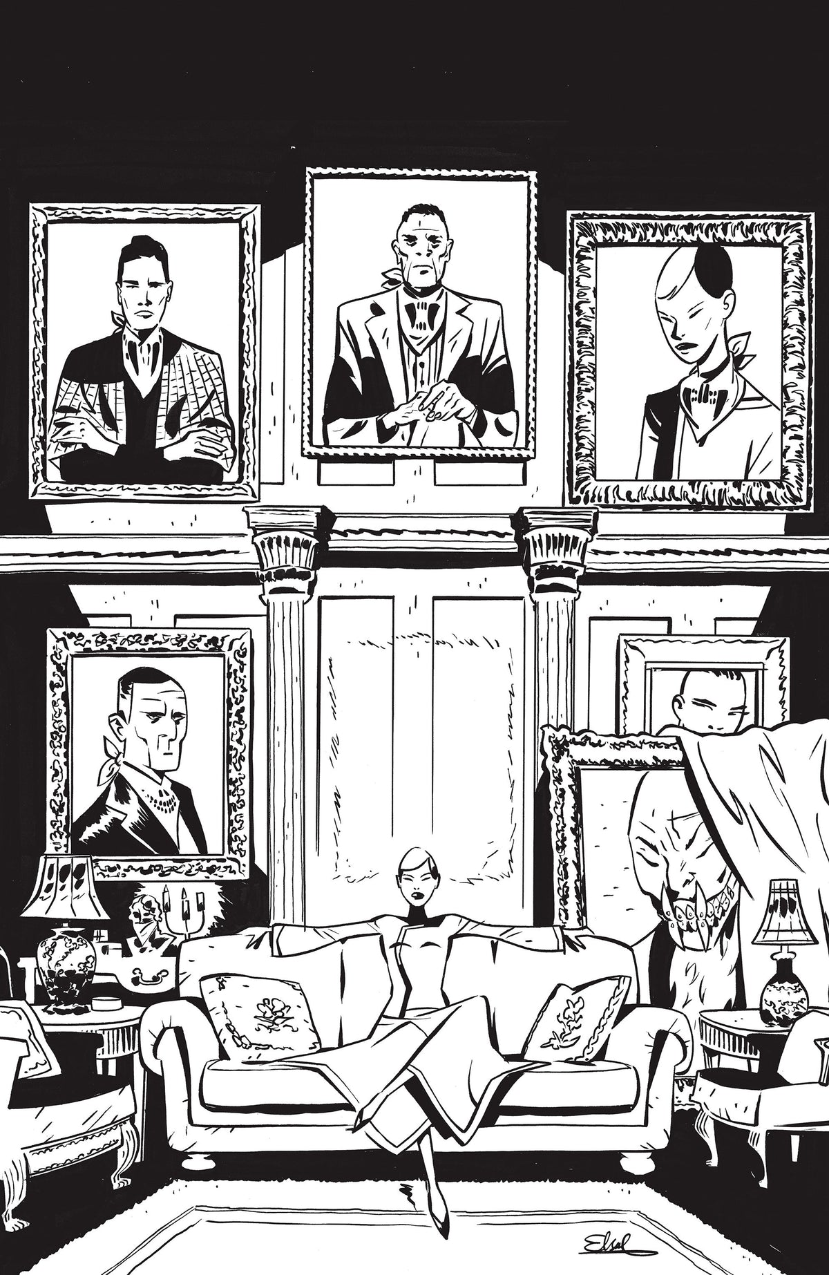 Fall Of The House Of Slaughter #1 D 1 in 10 Variant Edition (Full Art, Charretier)
